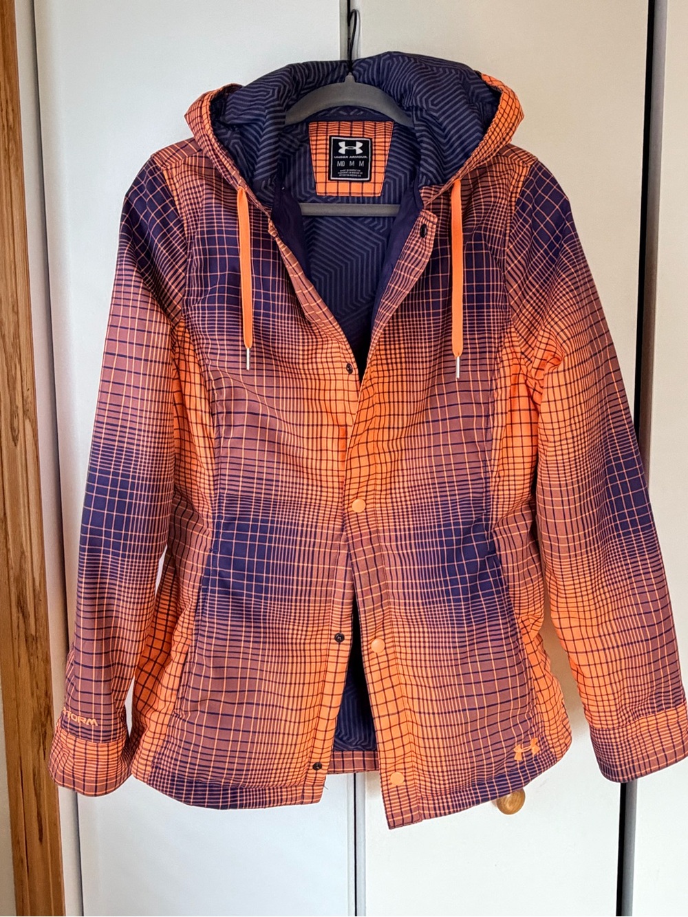 Under Armour Women's Orange & Purple Hooded Ski Jacket